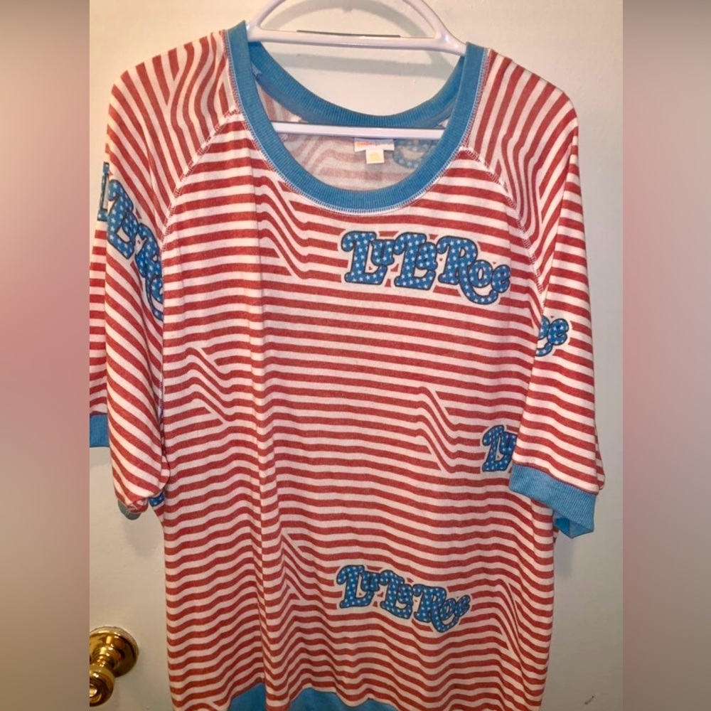 LuLaRoe 3xl American Dreams Jane Top